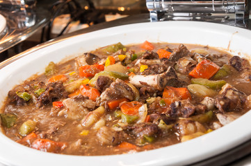 Red wine stewed beef
