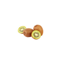 Obraz premium Fresh green kiwi, isolated on white