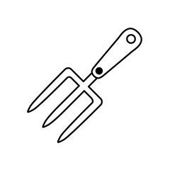 Harrow gardening tool icon vector illustration graphic design