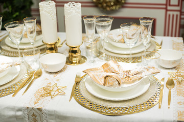 New Year's holiday table