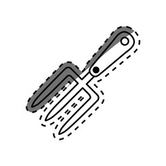 Harrow gardening tool icon vector illustration graphic design