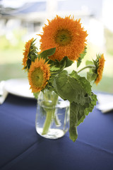 Wedding Sunflower Centerpieces