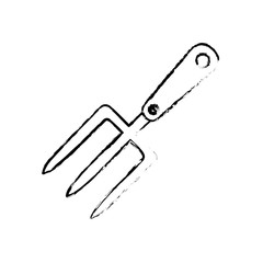 Harrow gardening tool icon vector illustration graphic design