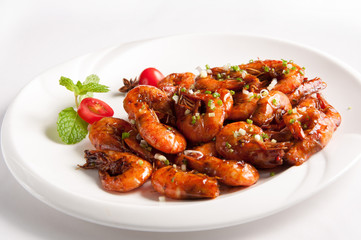 Steamed Shrimp in Black Bean Sauce