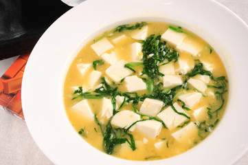 Green vegetables tofu