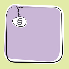 A text box for fill your text and paragraph mark