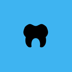 tooth icon. flat design