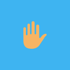 hand icon. flat design