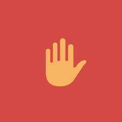 hand icon. flat design