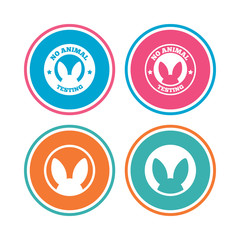 No animals testing icons. Non-human experiments.