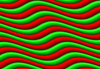 Background with abstract curved color stripes