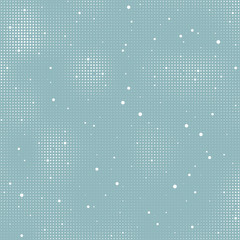 Fototapeta na wymiar vector halftone winter background pattern with falling snow