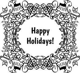 Happy Holidays card.