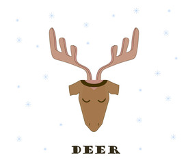 Cartoon deer illustration
