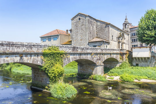 Santiago church and Sar roman bridge