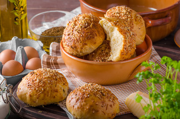 Homemade cheese buns
