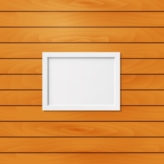 Picture frame on a wood Texture
