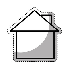 house silhouette isolated icon vector illustration design