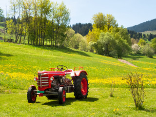 Antique tractor