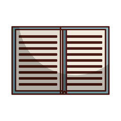 note book library isolated icon vector illustration design