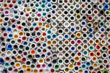 Texture - colored caps from paint