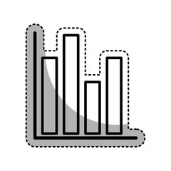 bars statistics isolated icon vector illustration design