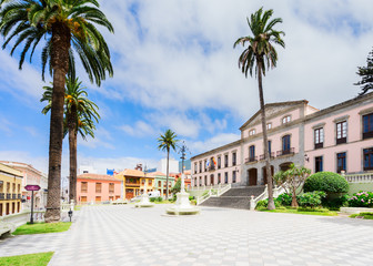 Fototapeta na wymiar Ayntamento of La Orotava, Tenerife small town, Spain