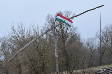 Fototapeta na wymiar Hungarian shadoof