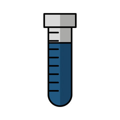 tube test isolated icon vector illustration design