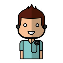 doctor avatar character isolated icon vector illustration design