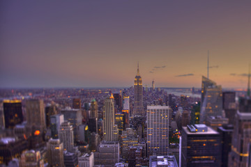 Abstract Manhattan Skyline