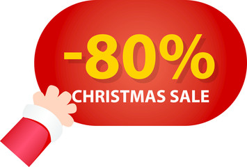 80% christmas sale red label