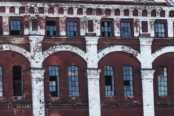 Brick wall of an old building, texture.