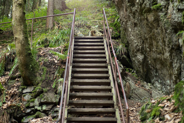 Treppe in der Ravennaschlucht