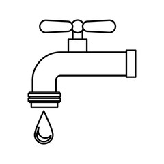 water tap isolated icon vector illustration design