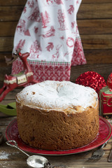 Traditional Christmas panettone
