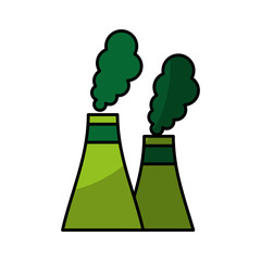 factory plant isolated icon vector illustration design