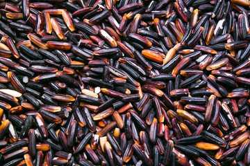 black rice background, texture
