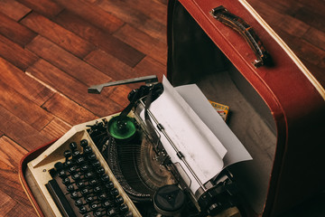 typewriter, antique, vintage, retro, type, keyboard, isolated, machine