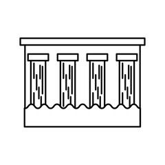 hydroelectric dam isolated icon vector illustration design