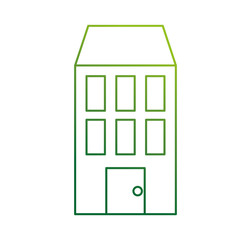 building silhouette isolated icon vector illustration design