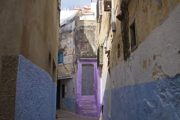 Streets of old Medina  Tanger city, Morocco