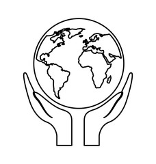 save the planet isolated icon vector illustration design