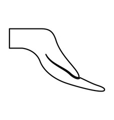 hand human protection symbol vector illustration design