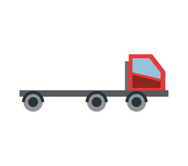 Low bed truck icon vector illustration design
