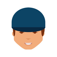 mechanic avatar character icon vector illustration design