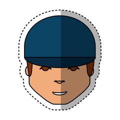 mechanic avatar character icon vector illustration design