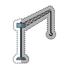 tower crane service icon vector illustration design