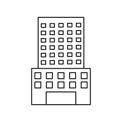 building silhouette isolated icon vector illustration design