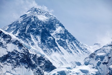 Summit of Mt. Everest, Himalayas, Solu Khumbu, Nepal - obrazy, fototapety, plakaty
